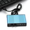 USB Sound Card 6 Channel 48kHz Sampling Rate Analog Play Recording External Sound Card for PC Laptop Computer