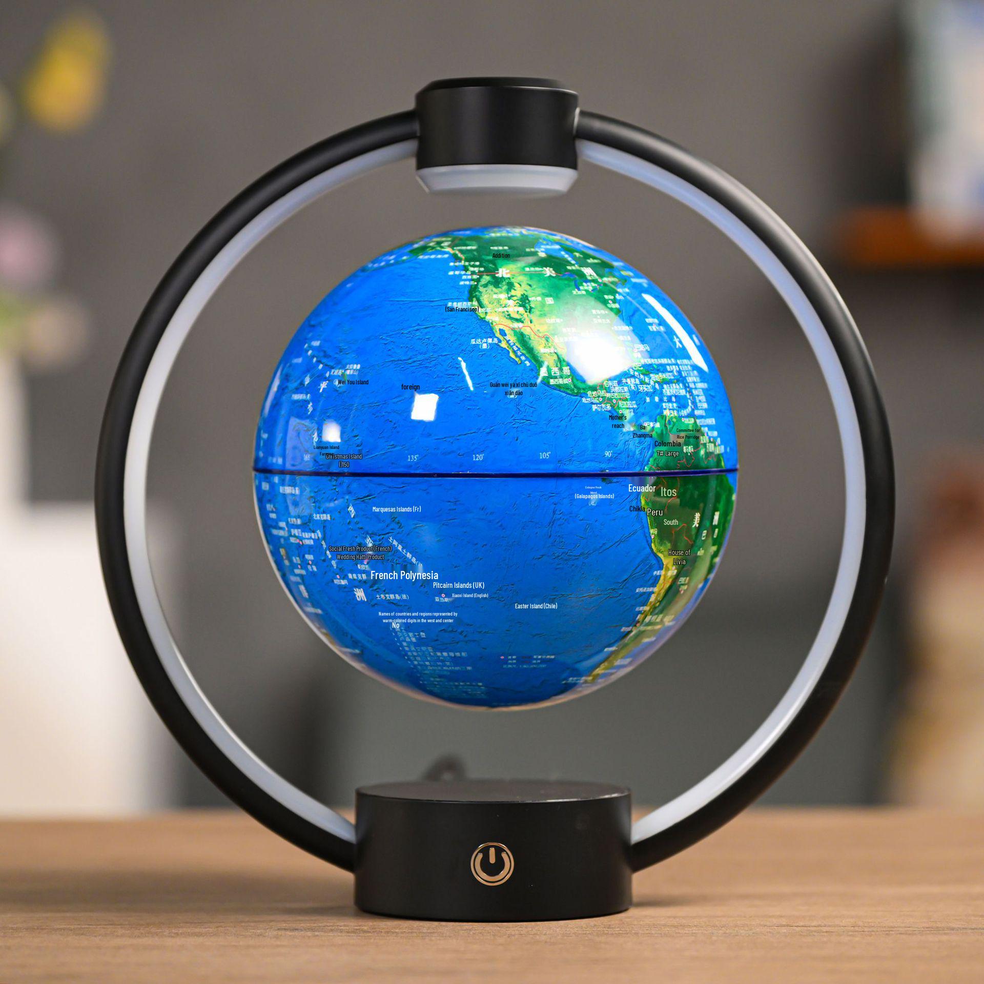 6-Inch Magnetic Levitation Globe - Black Technology Birthday Gift for Kids