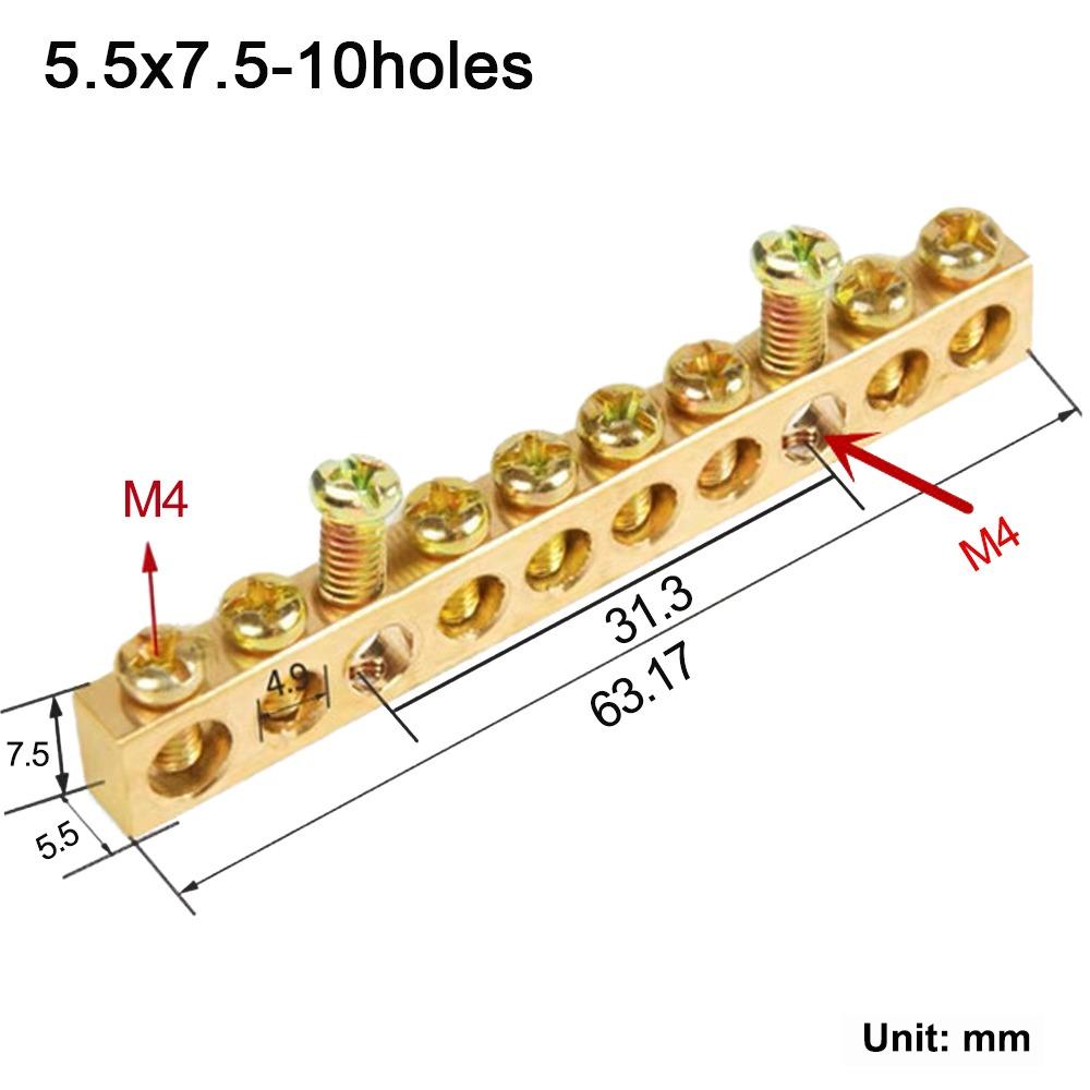 Multi-specification Wire Connector With Hole Screw Terminal Block  Electrical