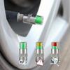 Cars Tire Air Pressure Monitor Alert 4Pcs/set Indicator Tire Valve Cap Gauge Car Accessories Car Tyre Pressure Gauge Caps Useful