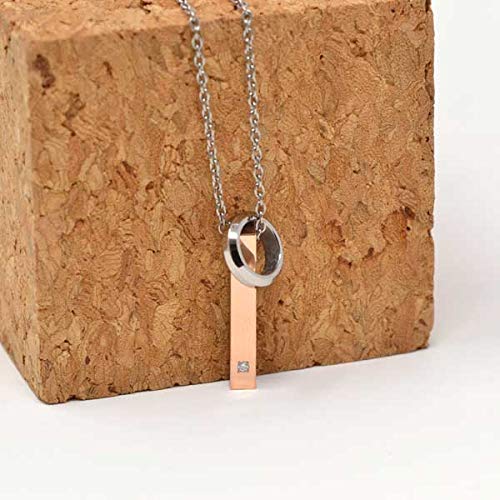 fe-fe×phiten Fe-fe Titanium Necklace, Phiten Pink Gold, Women's, Size 46, Diamond, Set of 2 (Necklace and Kotobuki Jewelry Polishing Cloth)