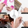 Professional Grooming Scissors, Small Scissors for Hair, Nose, Eyebrow Trimming, Facial, Mustache, Eyelashes, Precision Stainless Steel Scissors - PJ