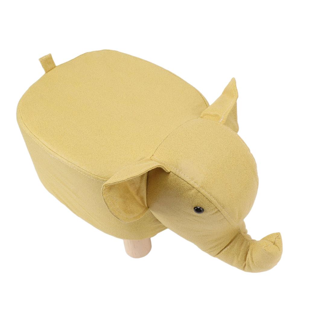 Animal Footstools Lovely Cartoon Innovative Elephant Upholstered Stool for Nursery Bedroom Playroom