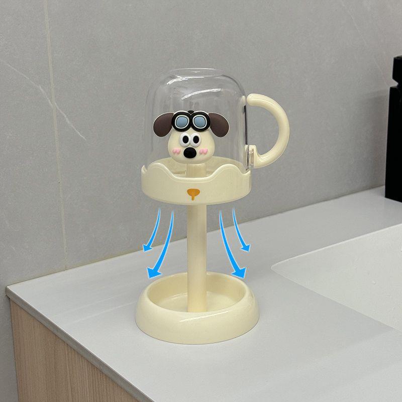 Cute Toothbrush & Toothpaste Storage Rack Set with Cup