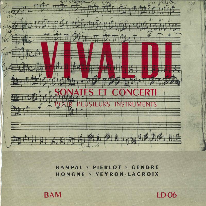 

LP Record VIVALDI JEAN PIERRE RAMPAL PIERRE Sonates et Concerti LD06 BAM 1953 France Classical Used