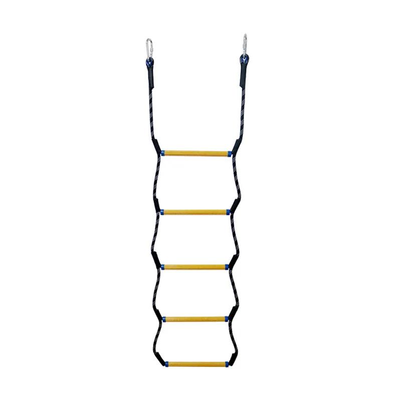 

1/2 Pcs Boat Rope Ladder 5 Step Heavy Duty 440 Lbs Flexible Rope Marine Boat Boarding Ladder for Motorboat Climbing Game