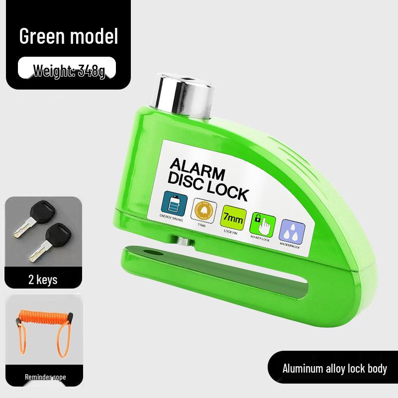Blocca Disco Freno Antifurto Universale per Auto, Moto e Biciclette con Sistema di Allarme