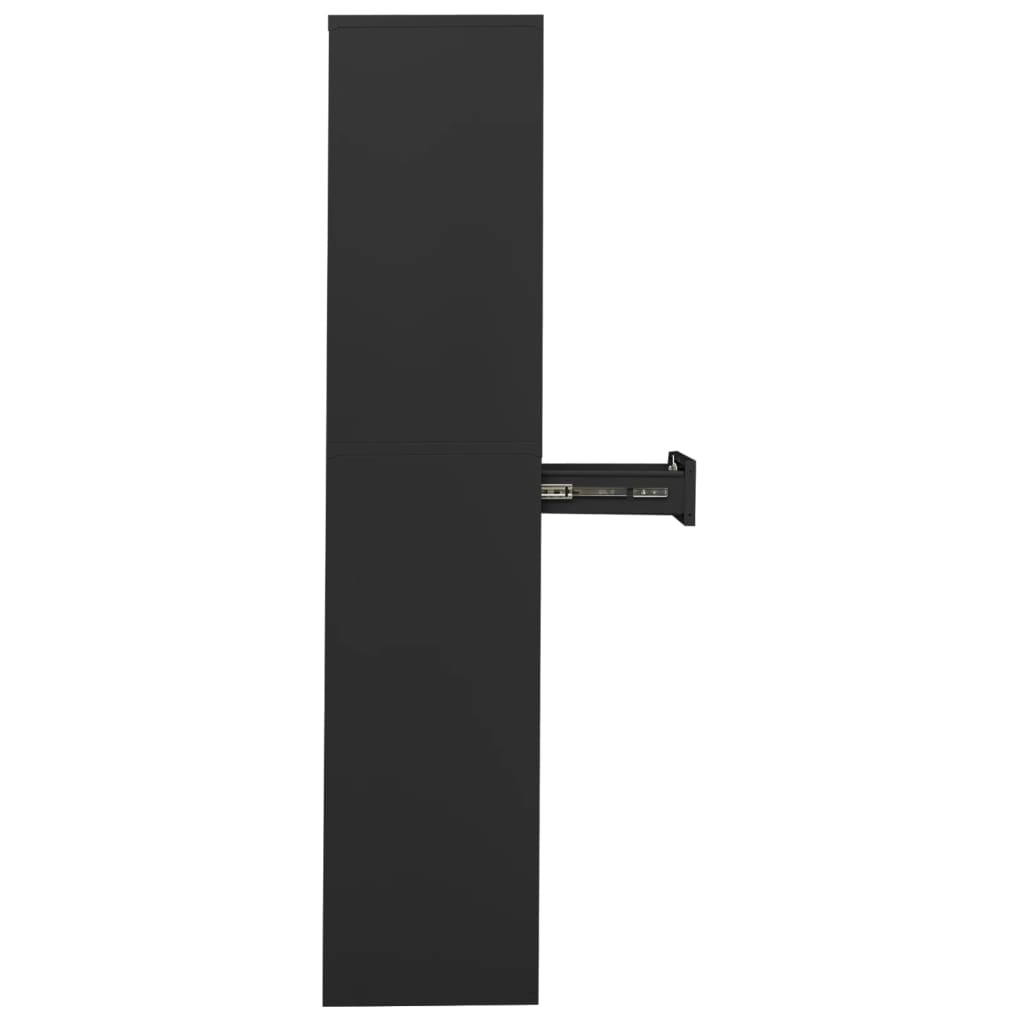 Office Cabinet Anthracite Grey 90 x 40 x 180 cm Steel