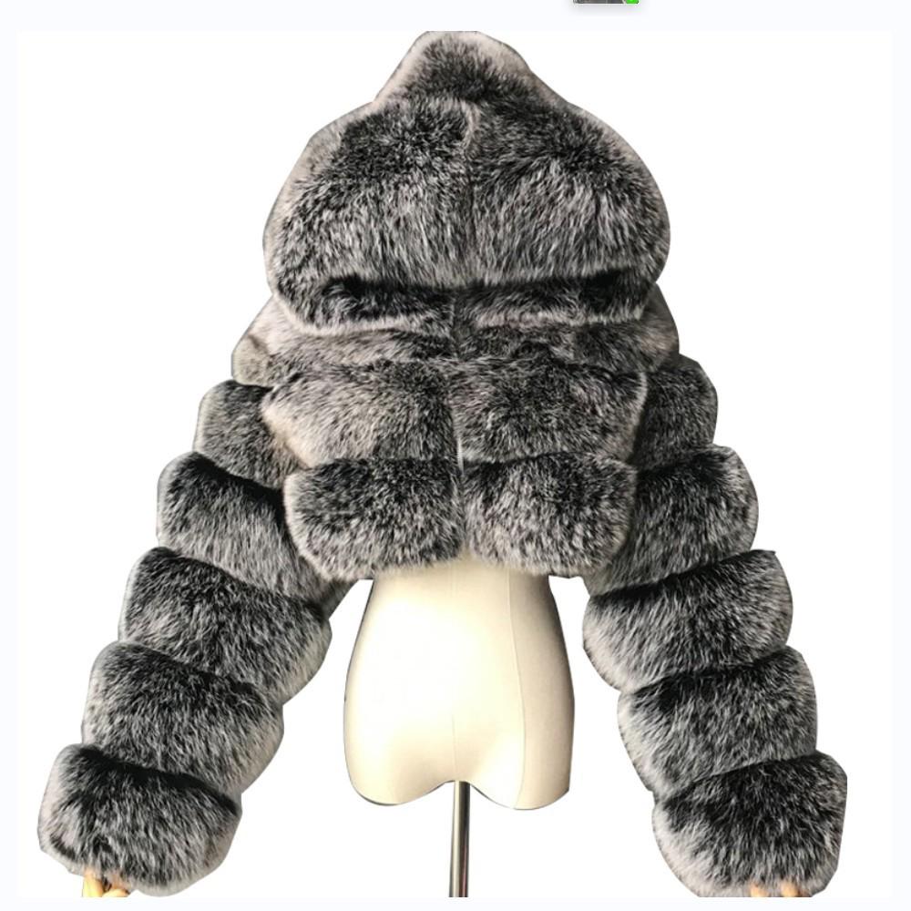 New European & American Short Faux Fur Coat
