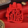 Nonwovens Window Decorations Non-sticky Chinese New Year Stickers  Door Window Gifts