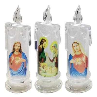 Christian Led Night Holy Family Figurine Safe Led Night Lamp Supplies