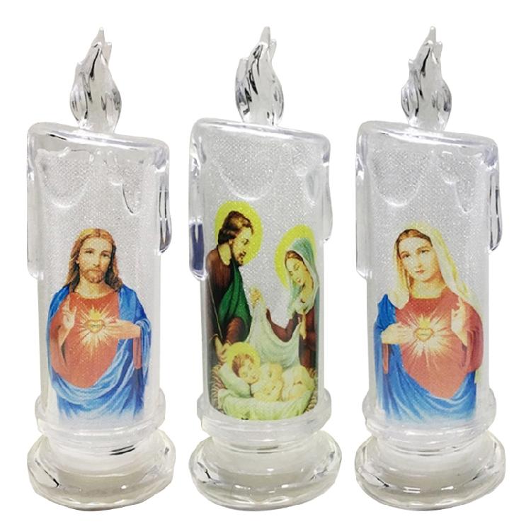 Christian Led Night Holy Family Figurine Safe Led Night Lamp Supplies