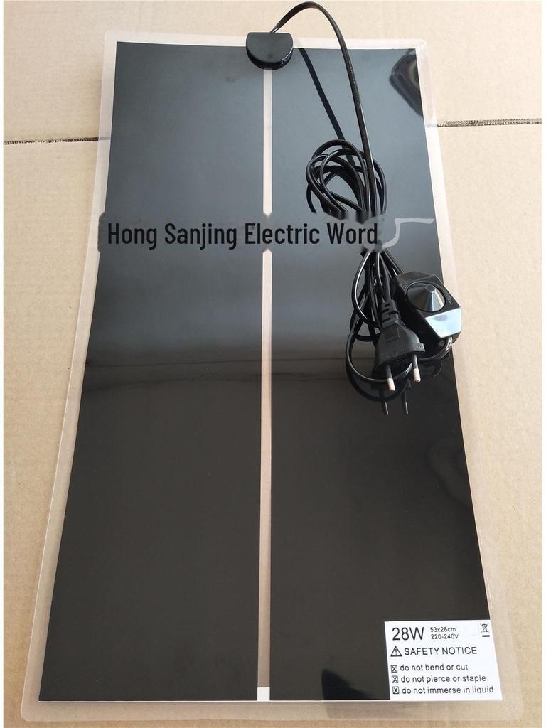 European Standard Reptile Heating Pad with Thermostat, 53x28cm, 28W, 220V