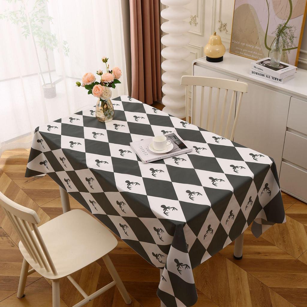 Waterproof Stain-Resistant PEVA Tablecloth - Easy-Clean, Luxurious Style for Dorms & Picnics