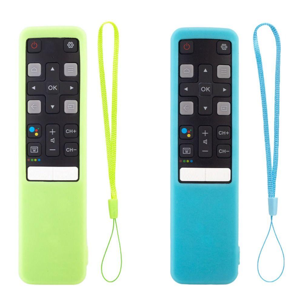 Silicone Remote Control Sleeve Anti-fall Waterproof Case Full Protective Cover for TCL RC802V