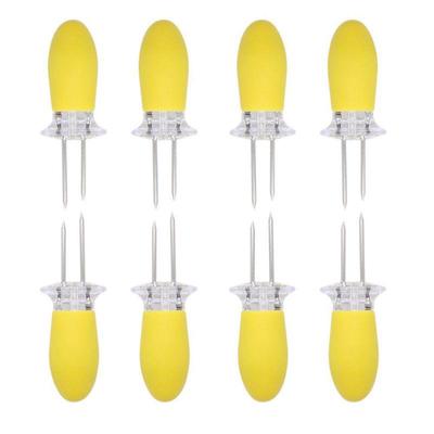 1 pieza de soportes para maíz, brochetas, mazorcas de maíz, tenedores para carne de hot dog, tenedores de cocina, comida de barbacoa