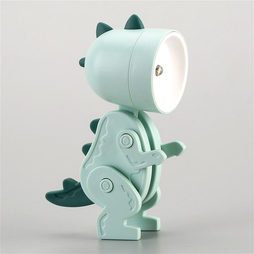 LED Cartoon Dinosaur Desk Lamp Small Night Light Adjustable Brightness Battery Operated Portable Table Lamp for Kids and Bedroom Decoration