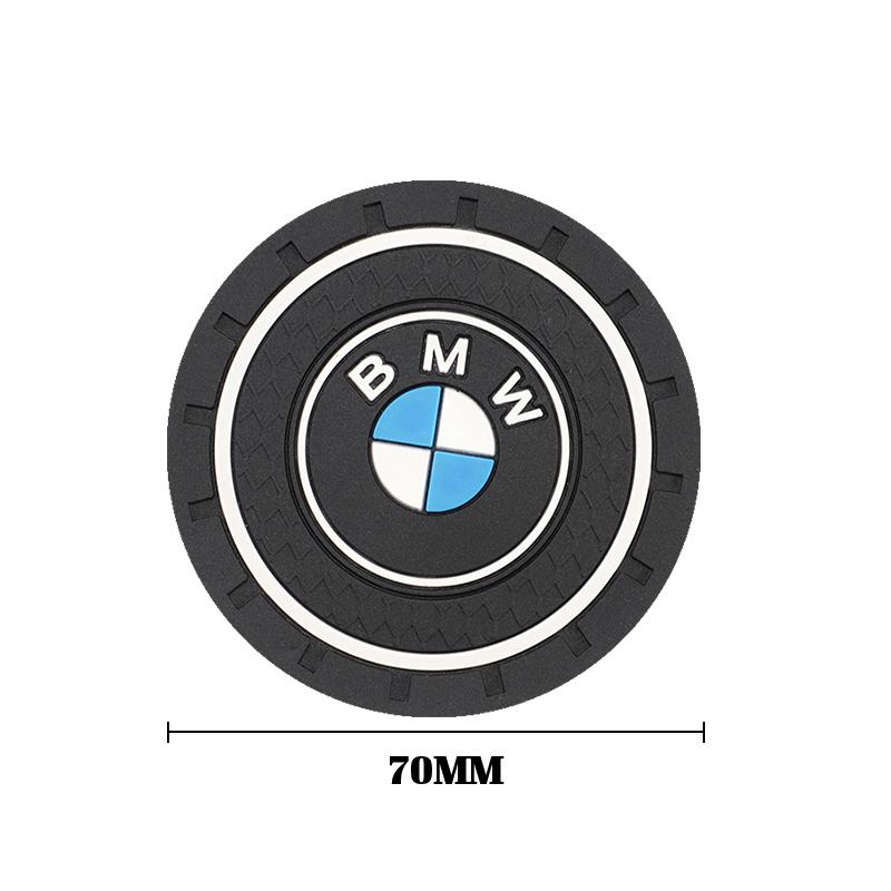 2Pcs Car Coasters Silica Gel Water Cup Mats For BMW F30 F10 E90 E46 E60 E70 E39 E62 E93 GT G30 Auto Interior Watercup Slot Pad
