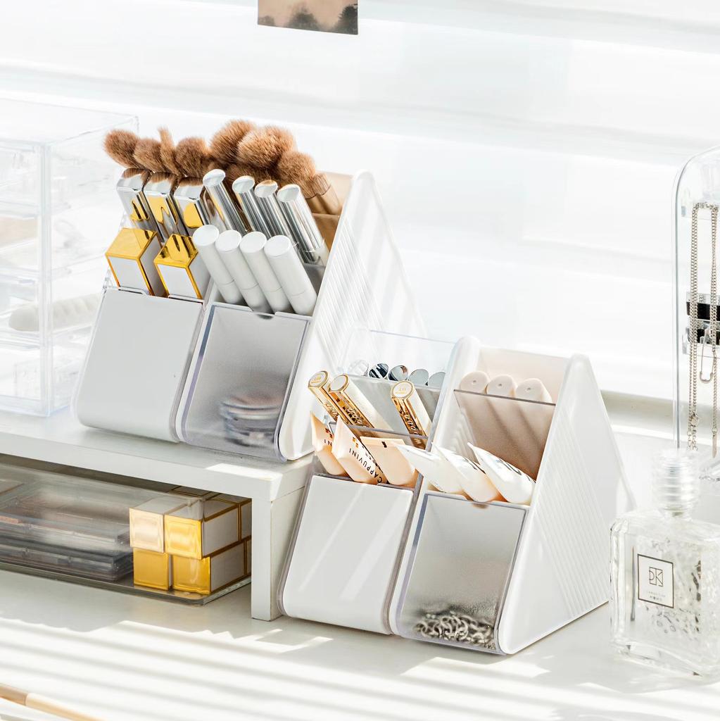 Creative Fashion Style Triangle Multifunctional Pen Holder Simple Student Creative Desktop Office Storage