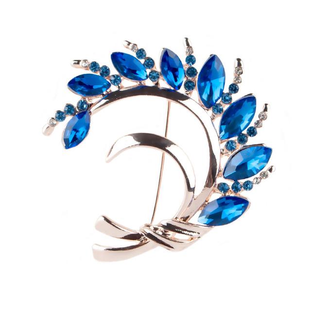 Crystal Wheat Ear Brooch Rhinestone Brooch Small Pin Alloy Corsage Crystal Corsage