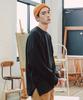 JEMUT Oversized Layered Long T-Shirt Black Kjlt2153