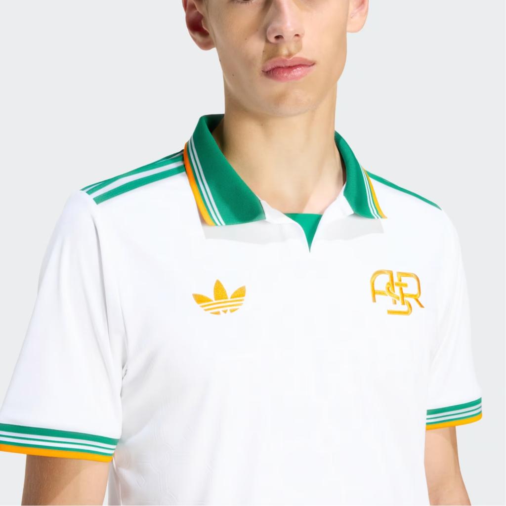 adidas Koszulka trzecia AS Roma Originals Ss25 wersja kibica dopasowana modna koszulka piłkarska z krótkim rękawem męska JJ4185