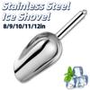 Tail Hanging Hole Stainless Steel Ice Shovel 8/9/10/11/12in Dry Goods Shovel  Bar Tool