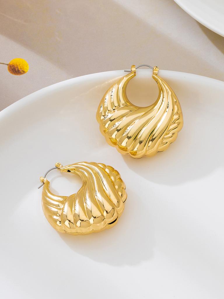 Fashion Small Circle Earrings Women'S High-End Temperament Simple Earrings Round Ear Jewelry