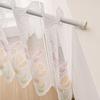 Translucents Laces Short Valance Butterfly Design Tulle Short Curtain for Bedroom Living Room Dining Room Window