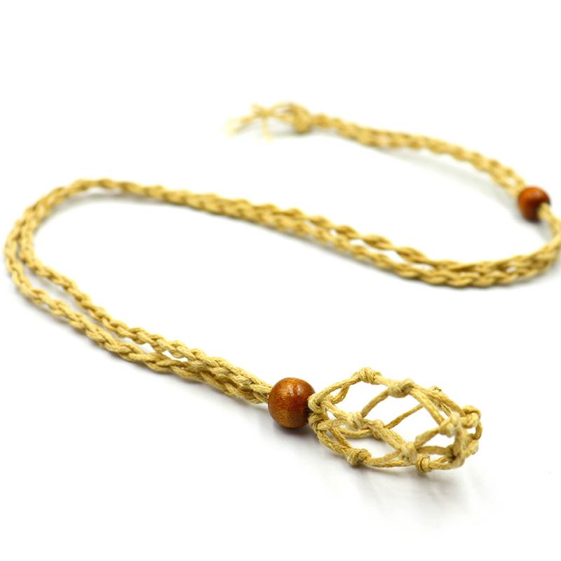 

1 шт. Сетка-веревка DIY Держатель для ожерелья Пустой Держатель для медитативного камня Регулируемая Клетка для кристаллов Аксессуары для изготовления ювелирных изделий Ручной работы