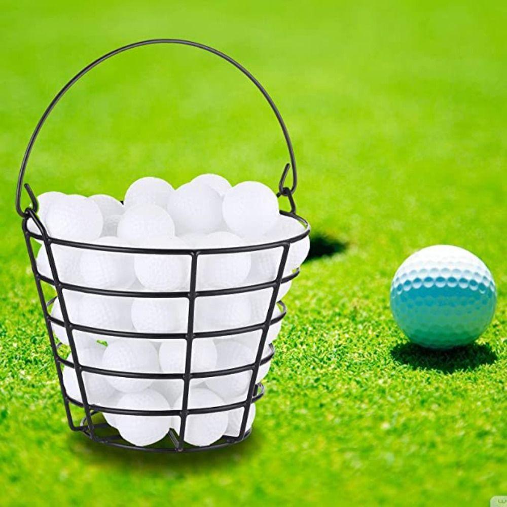 Metal Wire Golf Ball Basket Balls Container Golfing Balls Storage  Practice Ball