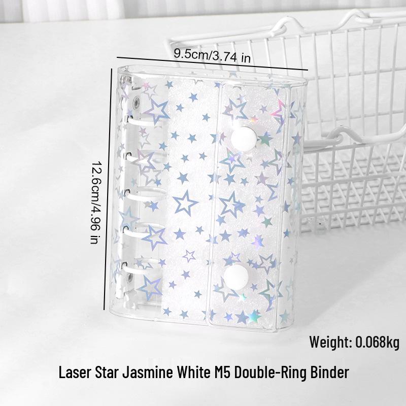 M5 Transparent PVC Binder Cover for A6/A7 Photocards & Stickers