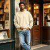 Herren Sweatshirt mit Rundhalsausschnitt und langen Ärmeln, lässiger Pullover für den Alltag