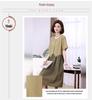 Mamas Sommer 2025 Colorblock Zweiteiler Baumwolle Locker Midilanges Kleid