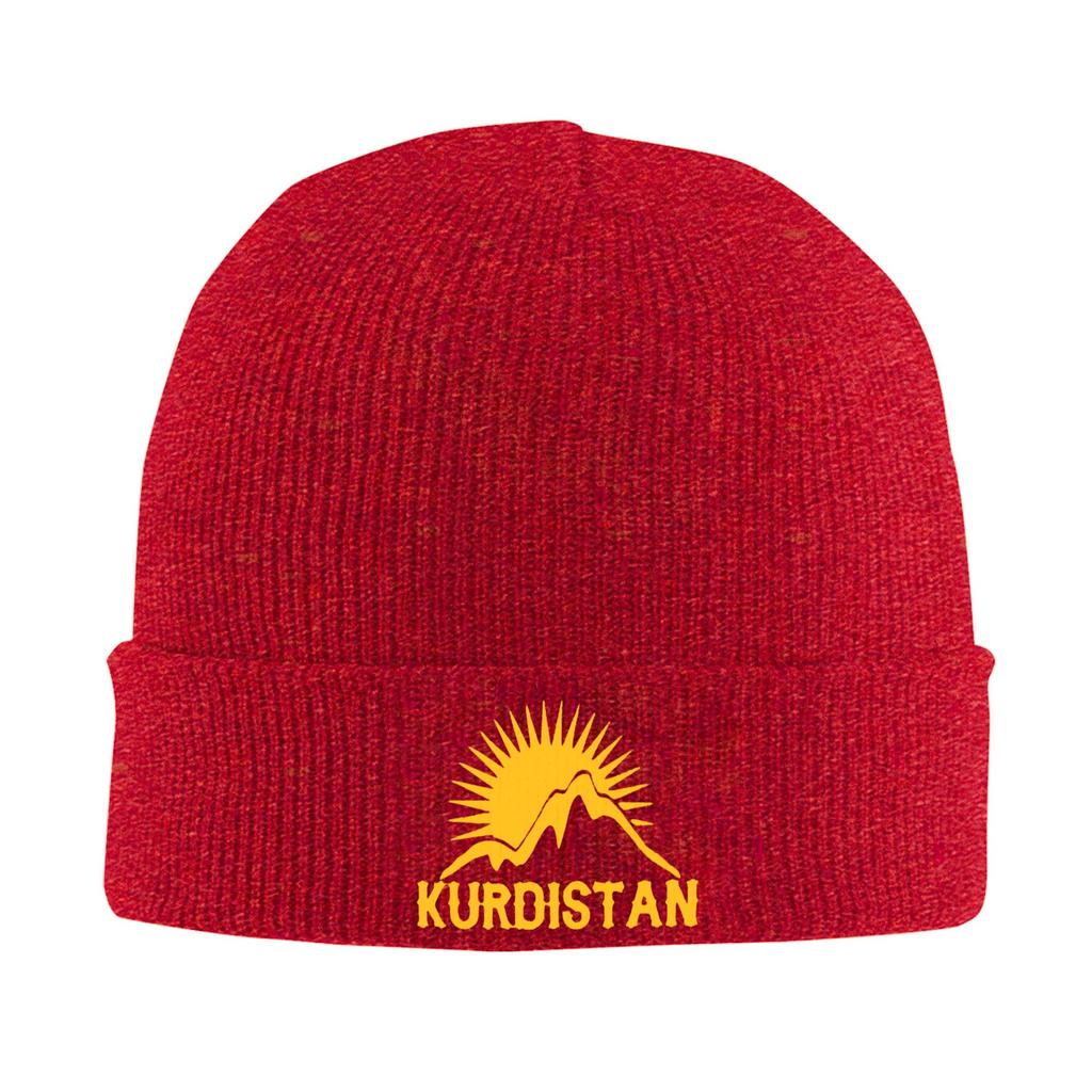 Kurdistan Map Flag Skullies Beanies Caps Cool Winter Warm Women Unisex Knitting Hat Unisex Adult  Bonnet Hat