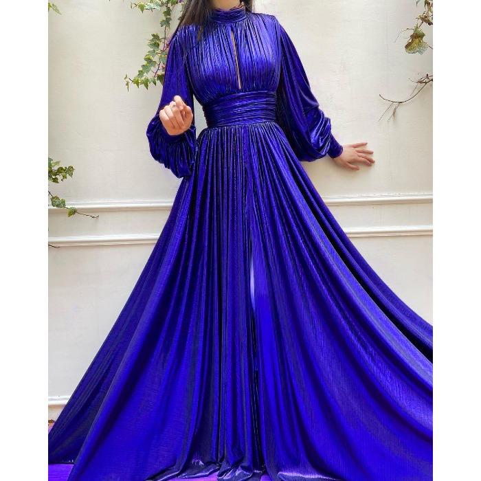 New spring and summer popular color waist hanging neck pendulum sexy avocado green dress long dress