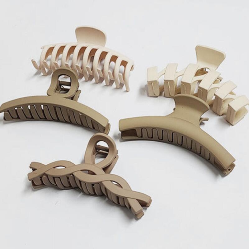 Large brown hair clip for updo