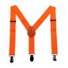 Adult 3-Clip Glossy Clip Solid Color Sling For Men And Women Universal Three-Clip Strap Elastic Elastic Back