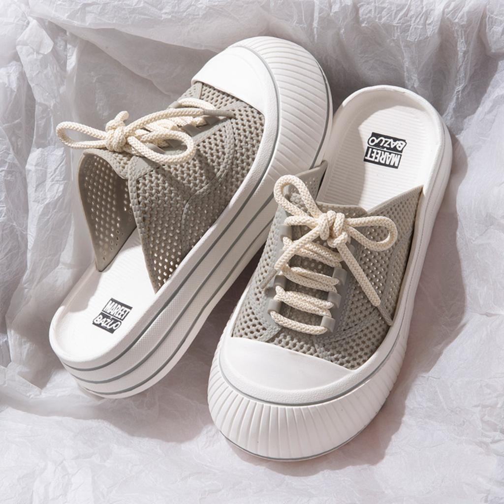 Baotou Women's Summer New Style of Fashionable and Stylish Outdoor Slippers with Thick Bottom and Anti Slip Hole, Cool Slippers