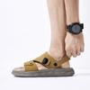 Fashion Quality Handmade Summer Dual-use Sandals Men's Breathable Leather Comfort Outdoor Sandals Fashion Antiskid Senior Beach Sandals