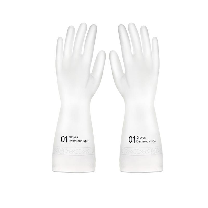 

Прочные перчатки для мытья посуды для домашнего использования, утолщенные латексные чудо-перчатки для уборки, водонепроницаемые резиновые кожаные для домашней стирки M