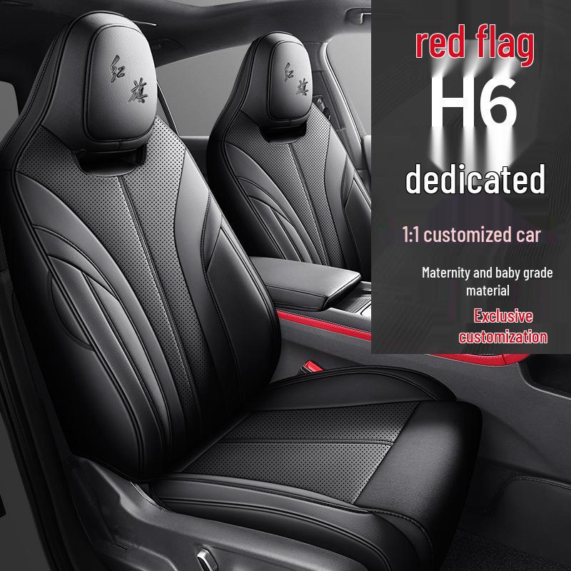 Hongqi H6 All-Season Breathable Leather Seat Cover - Full Coverage Cushion for New Car