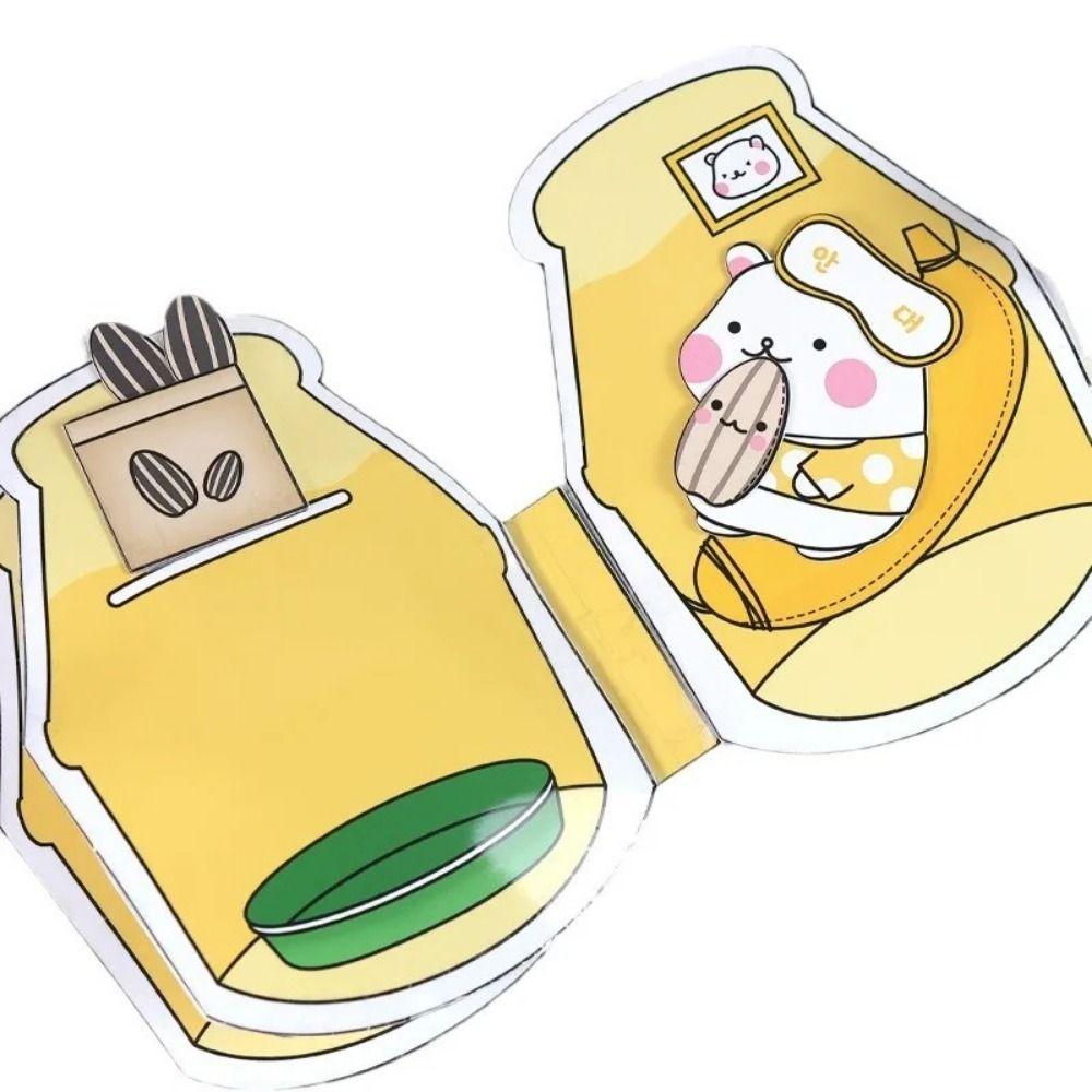 Sticker Book Hamster Banana Milk Quiet Book Beanie Book Material Pack Hamster Quiet Book Children