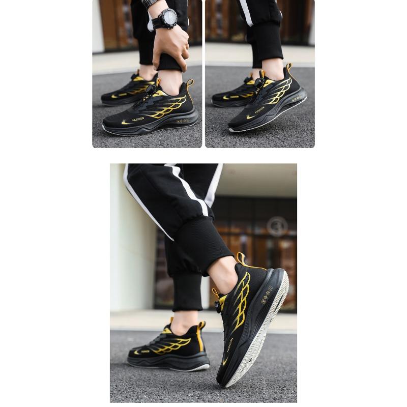 Big Size Men Breathable Mesh Rotating Buckle Sports Casual Fashion Sneakers