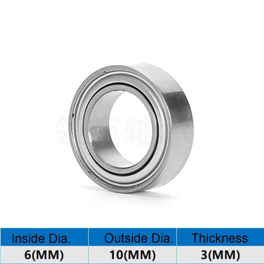 20pcs Chromium Steel MR106ZZ Ball Bearing Z2 Noise Level Double Sealed Bearings Furniture Wheel