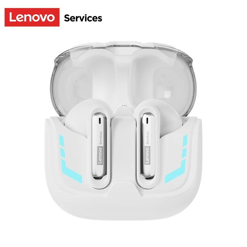 Cuffie da Gaming Wireless Originali Lenovo GT103 Suono Surround 720° Auricolari Bluetooth 6.0 Auricolari Sportivi con Cancellazione del Rumore (ENC) Luce Respiratoria Blu Ghiaccio