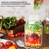 1/2Set Layering Salad Pod Plastic Vertical Salad Container With Fork 2.5 Oz Dipping Bowl Side Opening Salad Jar Food Storage Jar