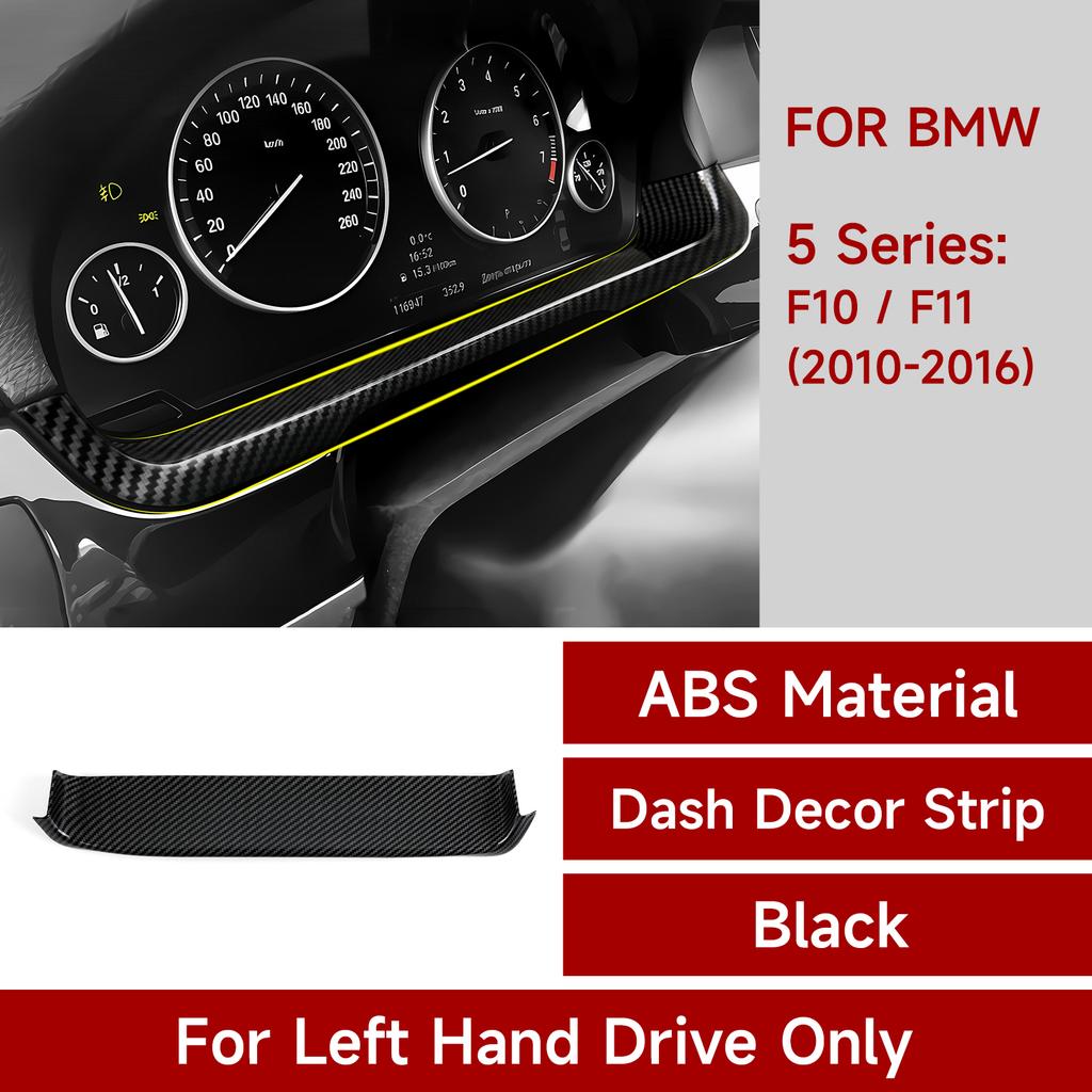 WDV25 For BMW 5 Series F10 F11 (2010-2016) Trim Accessories. Car Center Console Dashboard Gear Shift Panel. Carbon Fiber ABS Sticker.