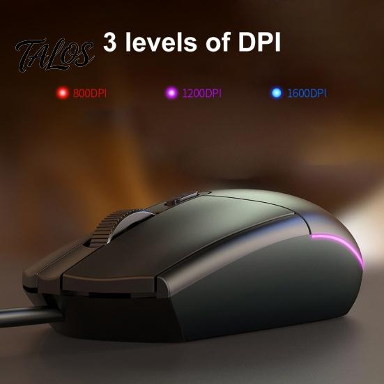 Color LED Adjustable DPI USB Wired Mice Silent Gaming Mouse for Laptop Computer