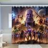 MARVEL Avengers Shower Curtain, Polyester Bathroom Decor, Modern Design, Machine Washable, Hooks Included, Holiday Season Acce